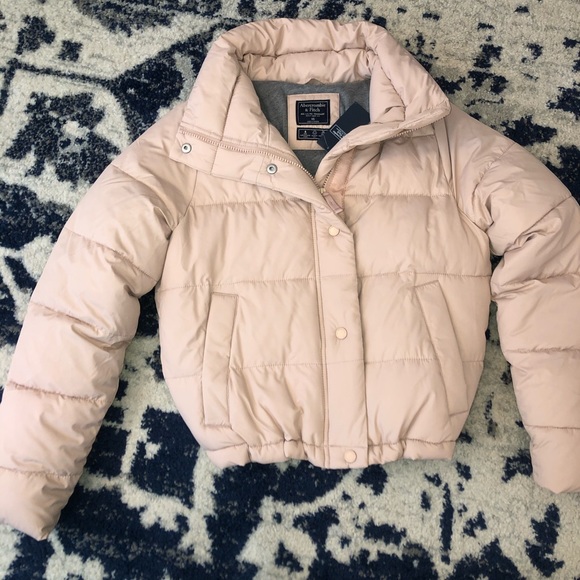 Blush Puffer Jacket From Abercrombie 